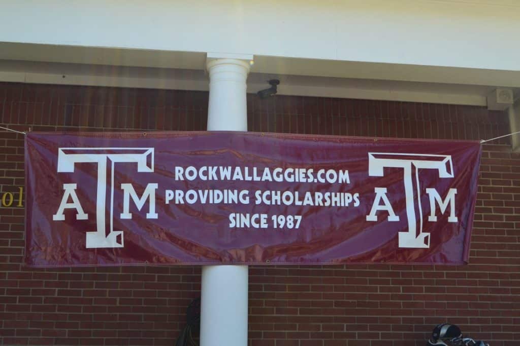 Rockwall County Scholarship Flag since 1987